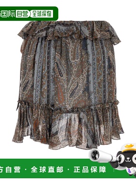 香港直邮SAINT LAURENT 女士半身裙A字裙 823750Y3K588490 SS2025