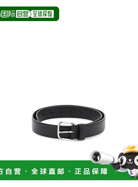 香港直邮THE ROW 女士腰带 W1283L60BLPL CO 黑色 Classic徽标皮