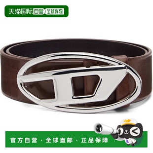 1h可退 香港直邮潮奢 Diesel 迪赛 女士 棕色 B-1dr W 腰带 X0872