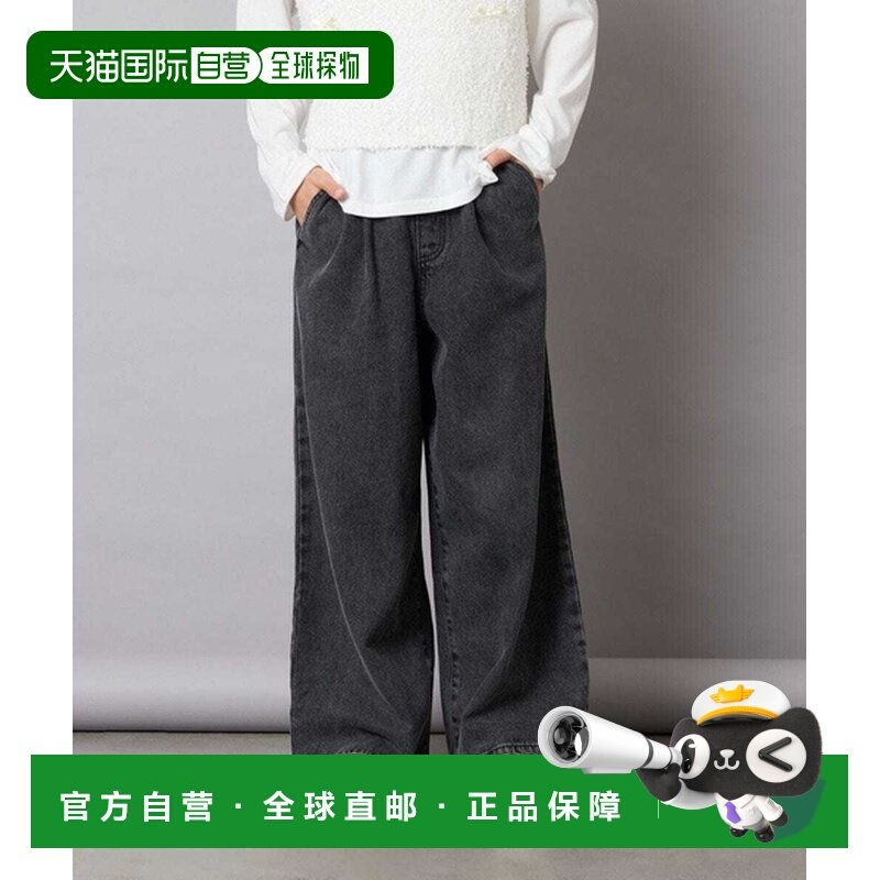 1h可退 日本直邮a.v.v 儿童 宽松版型丹宁长裤 半松紧腰头多口袋,童装/婴儿装/亲子装,裤子,淘宝优惠券,粉丝福利购,淘宝优惠卷