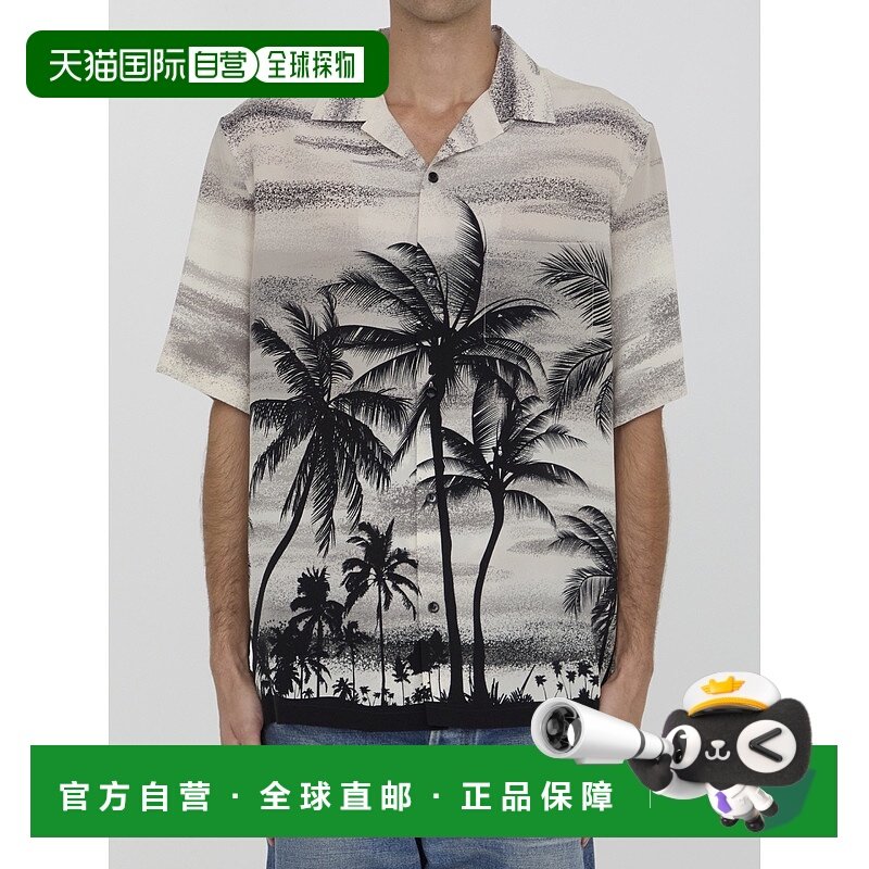 香港直邮CELINE 男士衬衫 2C946820Z01KC AW2024 白色