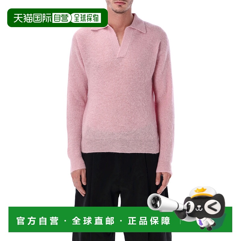 1h可退 香港直邮AURALEE 男士 Polo毛衣 A25AP02AKPINK pink粉色