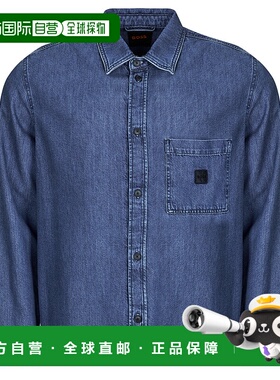 欧洲直邮Boss  男衣服 秋冬2025 衬衫式外套 Laredo- BO亚麻