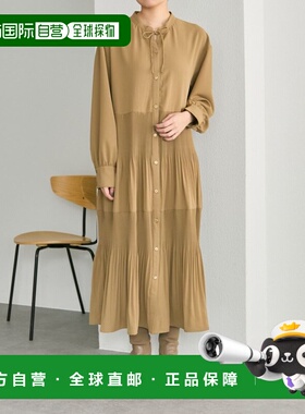 1h可退 日本直邮ear PAPILLONNER 女装 步骤褶裥设计感连衣裙 EAS