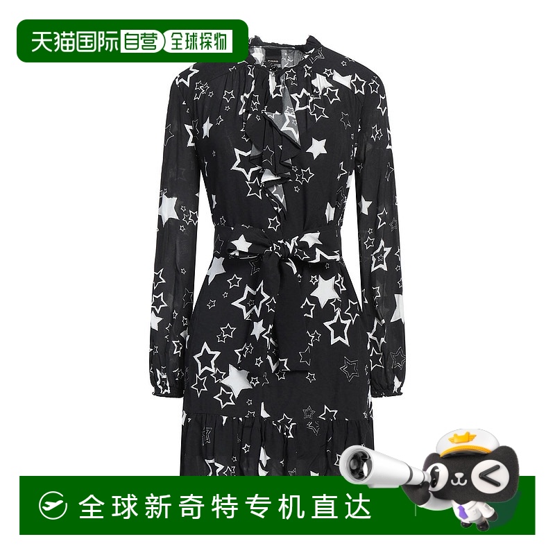 1h可退 香港直邮潮奢 Pinko 品高 女士 短款连衣裙 black黑色 舒
