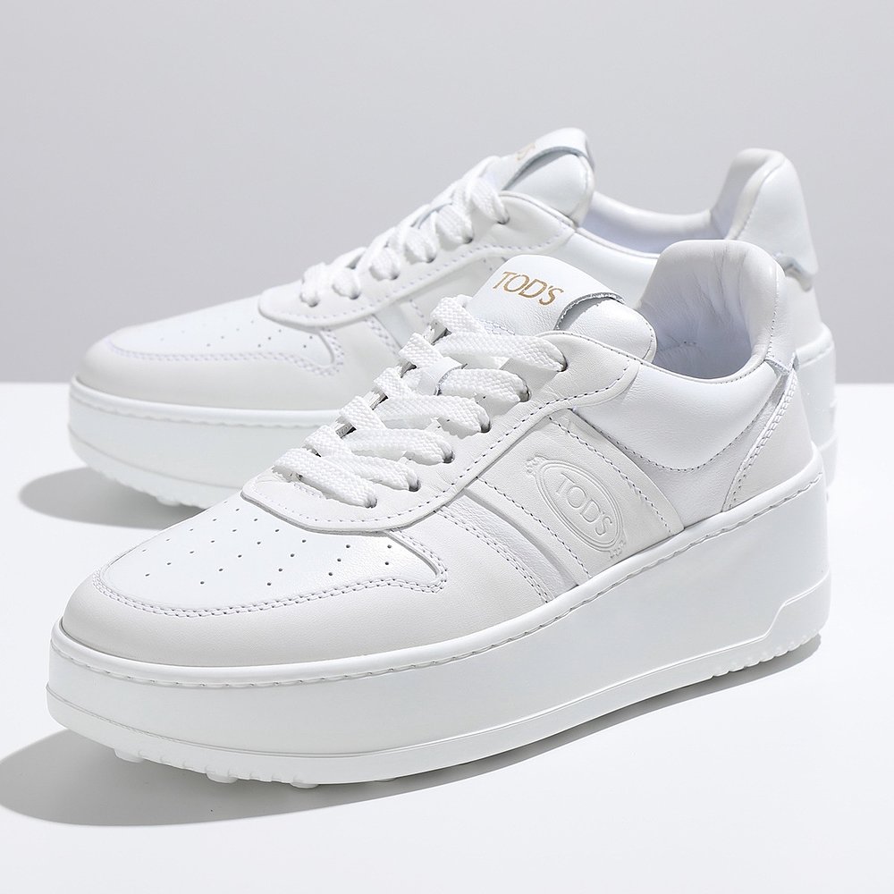 日本直邮TODS运动鞋XXW88K0HP30OV7女士低帮厚底鞋B001BIANCO