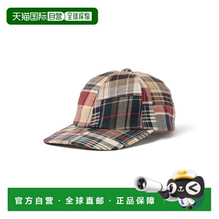 1h可退 日本直邮BEAMS PLUS 男装 6片拼接马德拉斯格纹棉质棒球帽