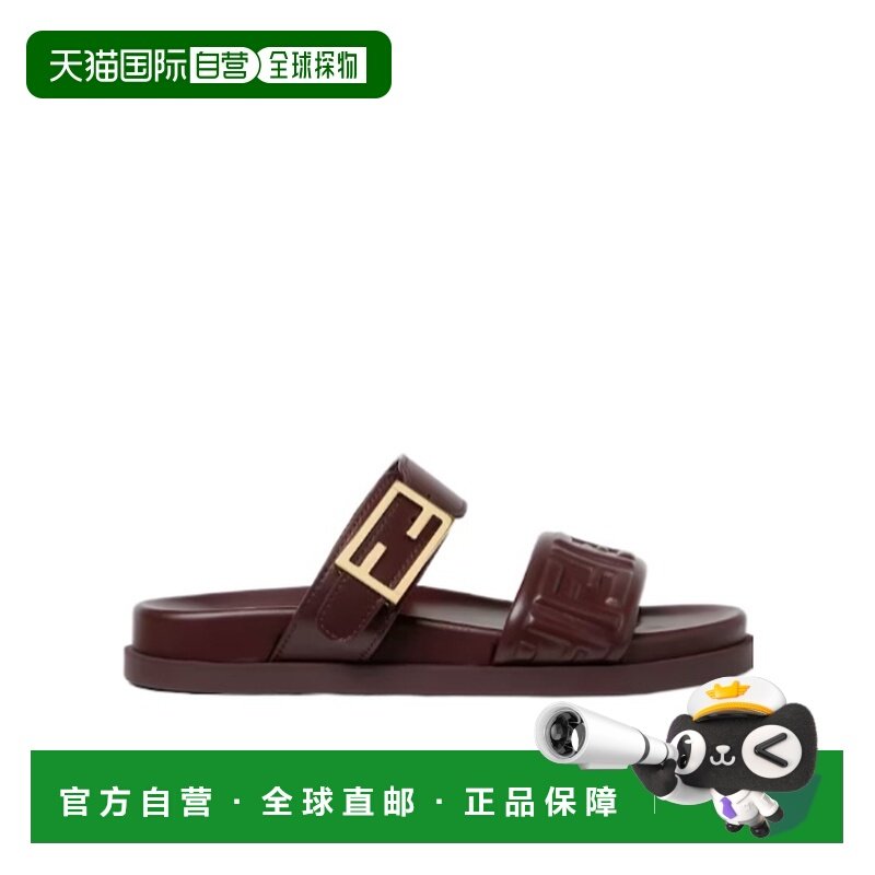 香港直邮FENDI 女士凉鞋 8X8710ABOHF0L7X SS2026 棕色 Feel 平底,女鞋,时装凉鞋,淘宝优惠券,粉丝福利购,淘宝优惠卷