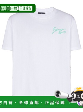 香港直邮BALMAIN 男士T恤 GH1EG000BD40GXF SS2026 男装白色短袖