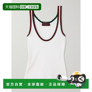 織帶棉質背心 1h可退 815851XJG5O 女士 古馳 香港直郵潮奢 Gucci