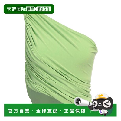 1h可退 香港直邮NORMA KAMALI 诺玛 卡玛丽 女士 上衣 green绿色