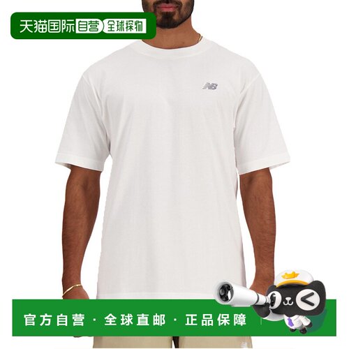 1h可退 香港直邮NEW BALANCE 男士T恤 MT41509WT SS2026 白色 小T
