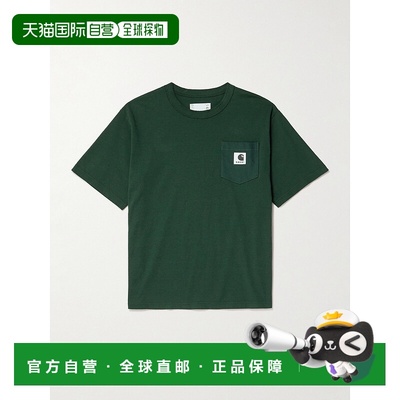 1h可退 香港直邮潮奢 Sacai 男士 + Carhartt WIP Logo-Appliqued