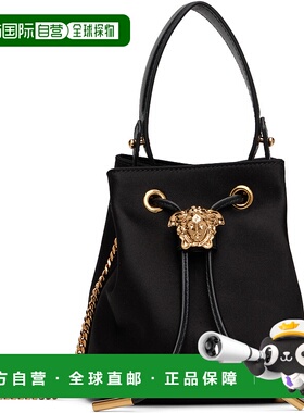 1h可退 香港直邮潮奢 Versace 范思哲 女士 黑色迷你 La Medusa S