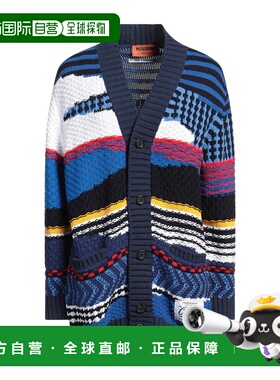 1h可退 香港直邮MISSONI 米索尼 女士 针织开衫 blue蓝色 舒适时