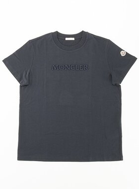 日本直邮MONCLER 女款上衣徽标刺绣T恤0938C0000889AUO