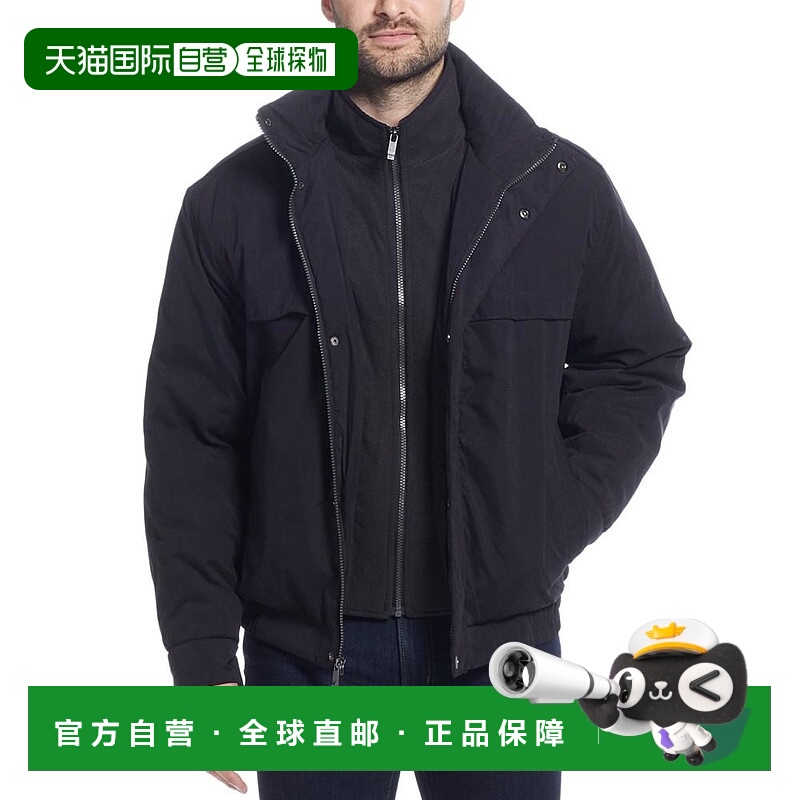 1h可退 【美国直邮】Weatherproof 男士立领抓绒夹克保暖尼龙男装