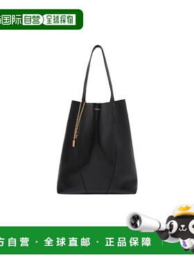 香港直邮CHLOÉ 女士手提包 C25SS810N84001 AW2024 黑色 粒面皮革