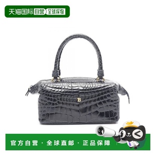 日本直邮中古Bally巴利女包B级9新Handbag手包牛皮手提包蓝色