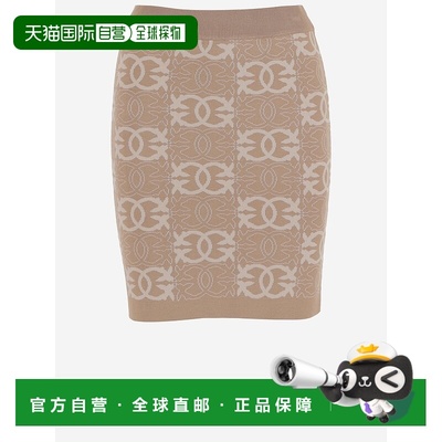 1h可退 香港直邮Pinko 品高 女士 標誌圖案針織直筒裙 106040A2YD