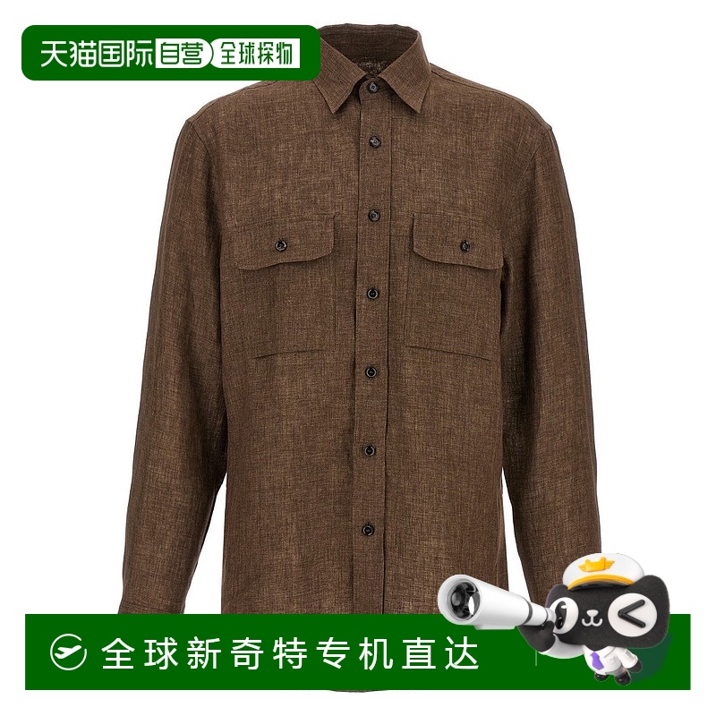 自营 brioni“”衬衫-棕色 【美国奥莱】直发