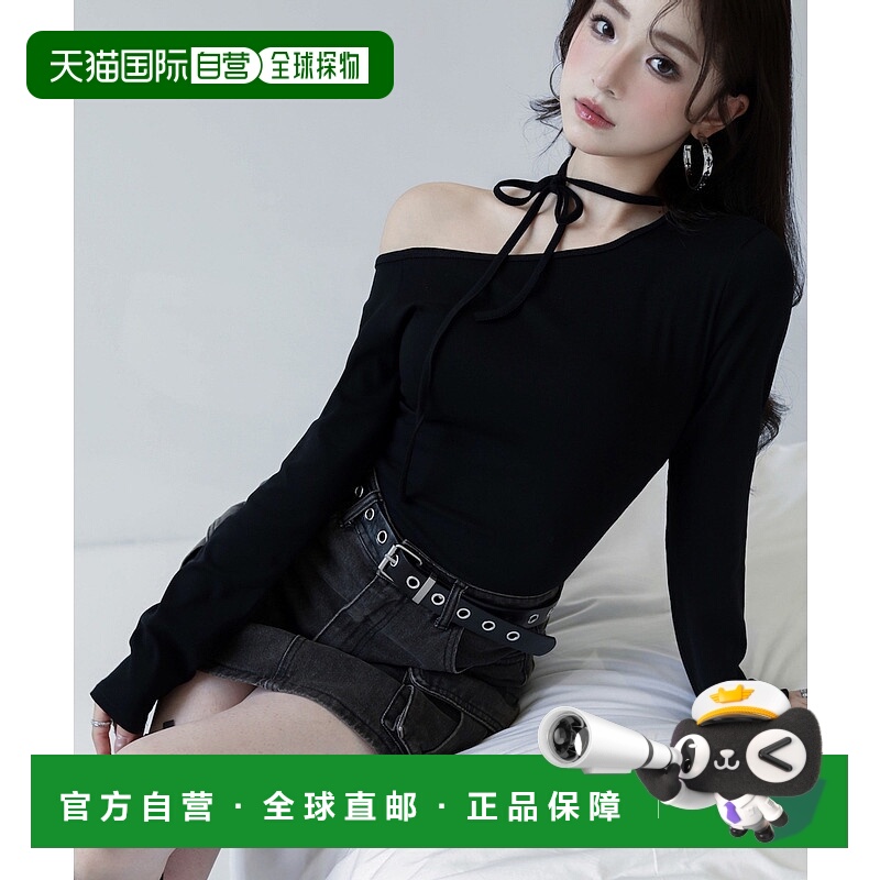 1h可退 日本直邮VEILA 女装 不对称肩带设计 修身显瘦 off肩上衣