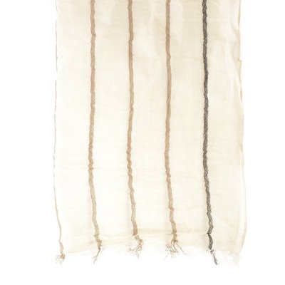 FENDI 男士围巾 FXS278HTWBIANCOWHITE 白色 条纹围巾