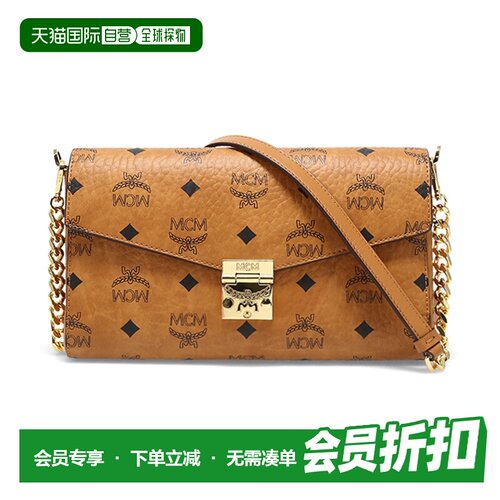 香港直邮MCM专柜新款中号信封包Millie Visetos斜挎包女士单肩链M