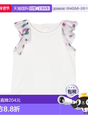 1h可退 香港直邮Chloe 蔻依 女童 上衣童装 C20022K white白色 舒