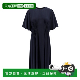 黑色真丝中长连衣裙 1h可退 女士 蔻依 CHC24SRO01 香港直邮Chloe
