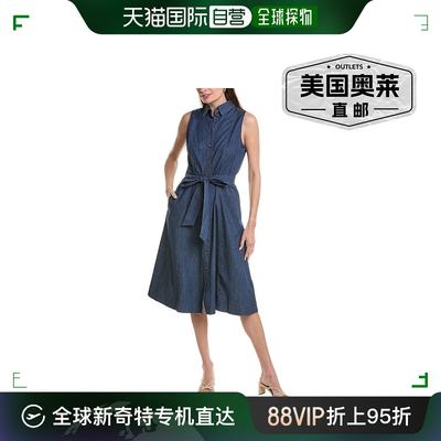 Anne Klein 牛仔衬衫裙 - 蓝色 【美国奥莱】直发