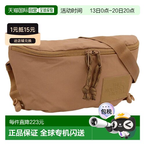 日本直邮The North Face 男女士腰包拿铁棕色W NEVER STOP LUMBAR