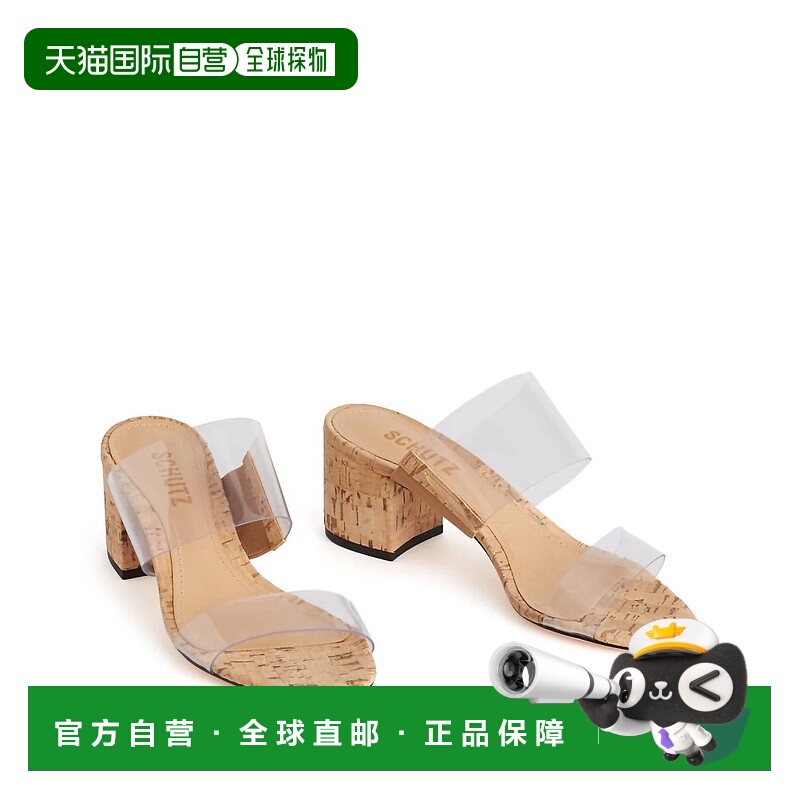 自营schutzWomen's Victorie Sandal In Cork/clear - cork/clear