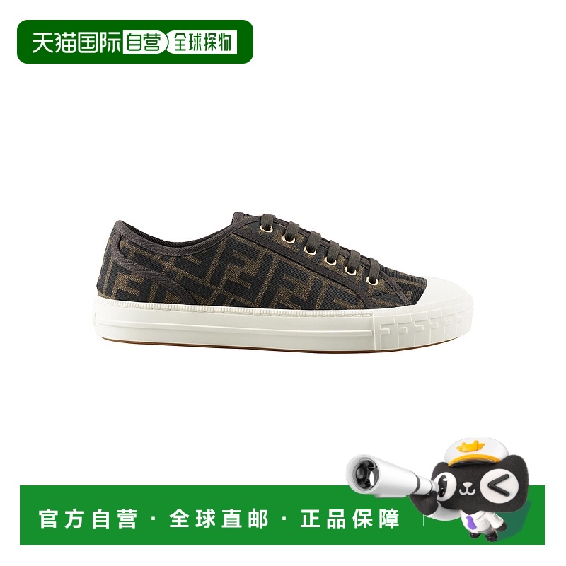 1h可退 香港直邮FENDI 男士运动鞋 7E1553AJZXF0R7V CO 棕色 SNEA