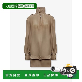 马丁 Margiela 马吉拉 MM6 褶裥连腰带 香港直邮Mm6 女士 Maison