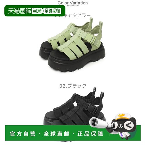日本直邮UGG 阿格 科拉 UGG 凉鞋 女士 卡其绿 黑色 黑 CORA 1152