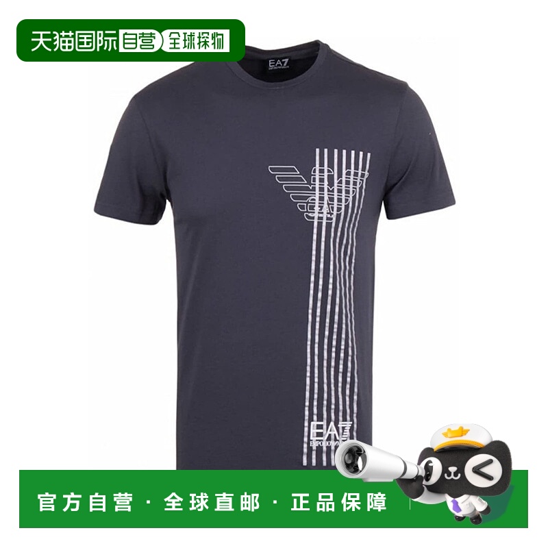 香港直邮EA7 Emporio Armani 海军蓝圆领logoT恤 3YPTE0PJ30Z