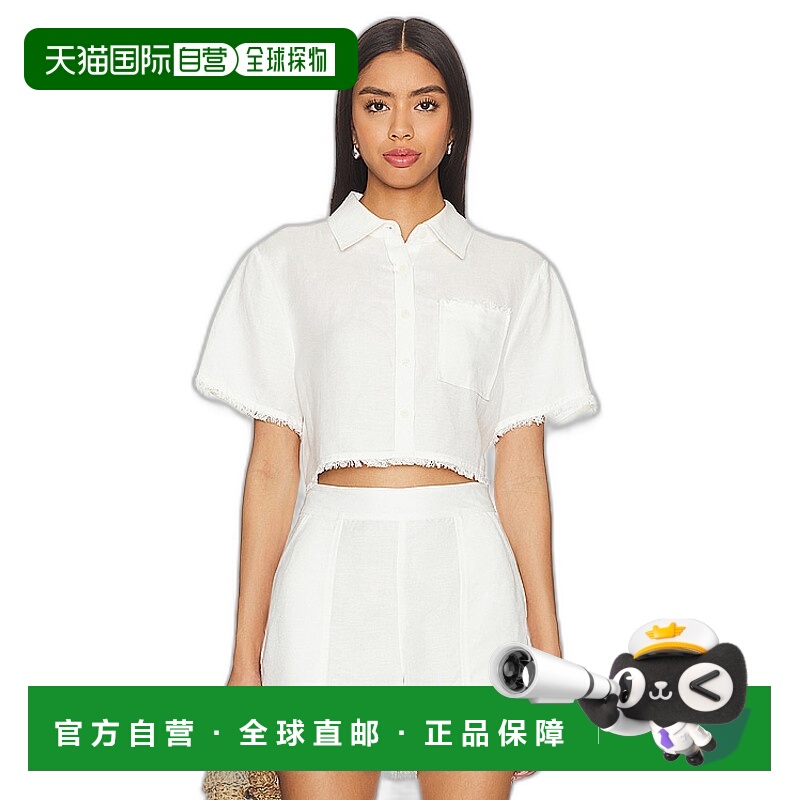 1小时内可退 香港直邮潮奢 Simkhai 女士 Solange 短款衬衫 22423