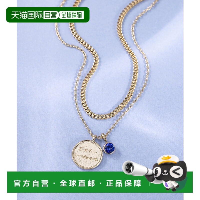 1h可退 日本直邮23区女士多色水晶吊坠短链项链 AS3DGS6101珍珠