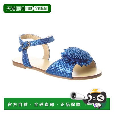 自营janie and jackJanie和Jack草花凉鞋-蓝色 美国奥莱直发