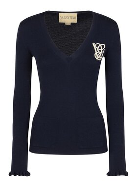 VALENTINO 女士卫衣 7B3KC67I9H7BBE AW2025 蓝色