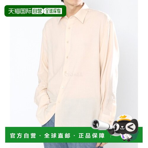 韩国直邮AURALEE 透气羊毛 VIYELLA 长袖衬衫 (A23AS03VT 象牙白)