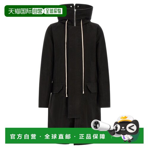 香港直邮RICK OWENS 男士大衣 RU02F4980TB09 AW2026 黑色 'Megap