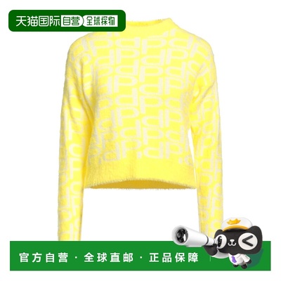 1h可退 香港直邮潮奢 Pinko 品高 女士 毛衣 yellow黄色 舒适时尚