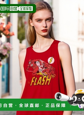 自营 gildanDC Comics Flash 深红彗星成人背心 - 红色 美国奥莱