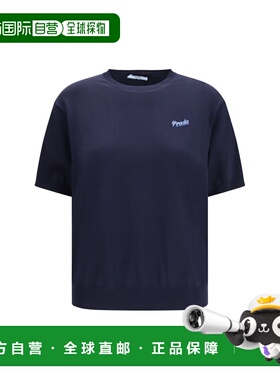 1h可退 香港直邮Prada 普拉达 女士 真丝圆领毛衣 P24B3DSOOO19DA