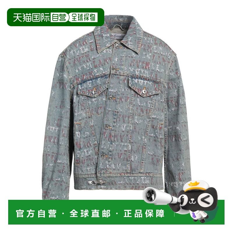 1h可退 香港直邮潮奢 Lanvin 朗雯 男士 牛仔布夹克 blue蓝色 舒,男装,夹克,淘宝优惠券,粉丝福利购,淘宝优惠卷