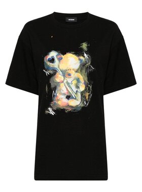 WE11DONE 男士T恤 WDTT324752UBK AW2024 黑色 短袖T恤