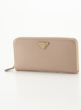 日本直邮Prada SAFFIANO TRIANGOLO 圆形长款钱包 1ML506 QHH
