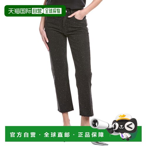自营Generation Love Baylor Cropped Crystal Jean - black 美国